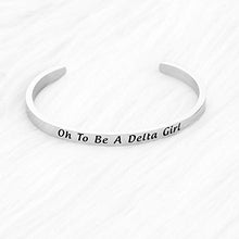 Load image into Gallery viewer, Elephant Bracelet Oh To Be A Delta Girl Sorority Gift