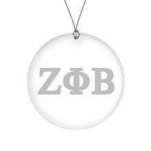 Load image into Gallery viewer, Zeta Phi Beta Official Vendor - Glass Ornament - Sorority Paraphernalia