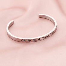 Load image into Gallery viewer, Elephant Bracelet Oh To Be A Delta Girl Sorority Gift