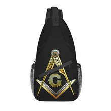 Load image into Gallery viewer, Master Masonic Outdoor Crossbody Shoulder Bag For Unisex Young Adult Hiking Sling Backpack