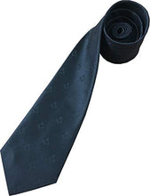 Load image into Gallery viewer, Mens Freemasons Masonic Black Woven Neck Tie