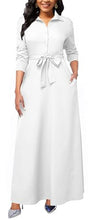 Load image into Gallery viewer, Plus Size White Order of the Eastern Star Maxi Dresses for Women