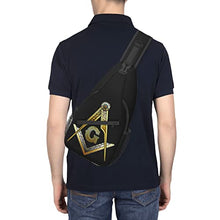 Load image into Gallery viewer, Master Masonic Outdoor Crossbody Shoulder Bag For Unisex Young Adult Hiking Sling Backpack