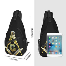 Load image into Gallery viewer, Master Masonic Outdoor Crossbody Shoulder Bag For Unisex Young Adult Hiking Sling Backpack