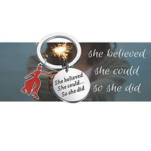 Load image into Gallery viewer, Sorority Jewelry She Could so She Did Keychain Gift Jewelry Greek Sorority (Sorority Keychain)