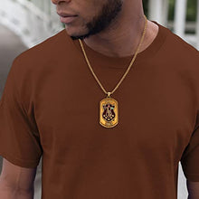 Load image into Gallery viewer, Iota Phi Theta Officially Licensed - Dog Tag Pendant Necklace - Crest - Iotas - Fraternity Paraphernalia