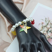 Load image into Gallery viewer, OES Sorority Paraphernalia Gift Order of The Eastern Star Bracelet Necklace OES Bracelet Jewelry for Women Girls (OES Bracelet)
