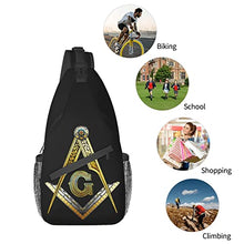 Load image into Gallery viewer, Master Masonic Outdoor Crossbody Shoulder Bag For Unisex Young Adult Hiking Sling Backpack