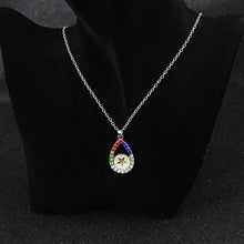 Load image into Gallery viewer, Order of The Eastern Star Sorority Gift OES Bracelet Necklace Sorority Bracelet OES Symbol Jewelry for Women Girls (Necklace)