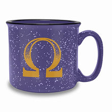 Load image into Gallery viewer, Omega Psi Phi Official Vendor - 15 oz Coffee/Tea Campfire Mug - Fraternity Paraphernalia