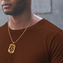 Load image into Gallery viewer, Iota Phi Theta Officially Licensed - Dog Tag Pendant Necklace - Crest - Iotas - Fraternity Paraphernalia