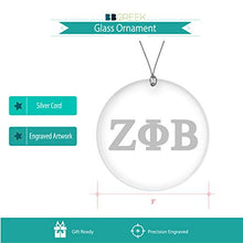 Load image into Gallery viewer, Zeta Phi Beta Official Vendor - Glass Ornament - Sorority Paraphernalia
