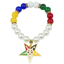Load image into Gallery viewer, OES Sorority Paraphernalia Gift Order of The Eastern Star Bracelet Necklace OES Bracelet Jewelry for Women Girls (OES Bracelet)