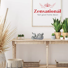 Load image into Gallery viewer, Elephant Statue, Silver Elephant Décor - Delta Sigma Theta Sorority Paraphernalia – Elephant Figurines with Trunk up - Elephant Nursery Decor - Elephant Gifts for Women