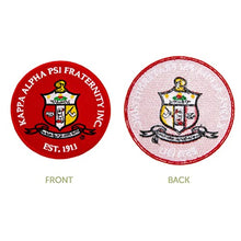 Load image into Gallery viewer, Kappa Alpha Psi Fraternity Seal Embroidered Appliqué Patch Sew or Iron On Greek Blazer Jacket Bag Nupe (Patch - Seal)