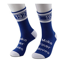 Load image into Gallery viewer, Sorority Socks Blue 1920 I Make Finer Moves Sorority Sister Gift (Finer Moves) 2 PAIR
