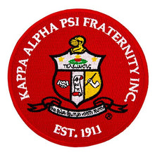 Load image into Gallery viewer, Kappa Alpha Psi Fraternity Seal Embroidered Appliqué Patch Sew or Iron On Greek Blazer Jacket Bag Nupe (Patch - Seal)