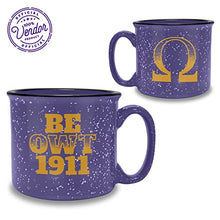 Load image into Gallery viewer, Omega Psi Phi Official Vendor - 15 oz Coffee/Tea Campfire Mug - Fraternity Paraphernalia