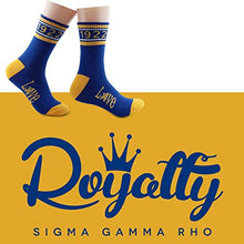 Load image into Gallery viewer, 1922 Poodles Gamma Rho SGRho Gifts Black Greek Sorority Big Little Socks (2 Pairs/Set, Mid Calf)