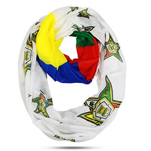 Load image into Gallery viewer, The Masonic Depot Women's Oversized Order of the Eastern Star OES Infinity Scarf, 42x32 inches