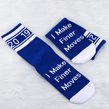 Load image into Gallery viewer, Sorority Socks Blue 1920 I Make Finer Moves Sorority Sister Gift (Finer Moves) 2 PAIR