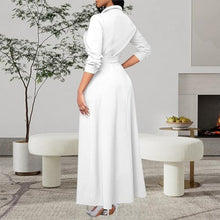 Load image into Gallery viewer, Plus Size White Order of the Eastern Star Maxi Dresses for Women