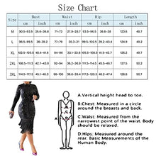 Load image into Gallery viewer, Elegant Women Sequin Long Sleeve Tassel Bodycon Midi Dress Party Evening Gown Formal Dress Black