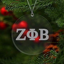 Load image into Gallery viewer, Zeta Phi Beta Official Vendor - Glass Ornament - Sorority Paraphernalia