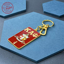 Load image into Gallery viewer, BBGreek Kappa Alpha Psi Fraternity Paraphernalia - Keychain/Keyring - Greek Letters - Official Vendor