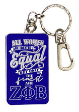Load image into Gallery viewer, Zeta Phi Beta Official Vendor - Only The Finest - Keychain - Sorority Paraphernalia