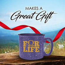 Load image into Gallery viewer, Bad Bananas BBGreek Omega Psi Phi Official Vendor - 15 oz Coffee/Tea Campfire Mug - Omega For Life - Fraternity Paraphernalia