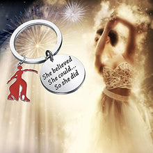 Load image into Gallery viewer, Sorority Jewelry She Could so She Did Keychain Gift Jewelry Greek Sorority (Sorority Keychain)