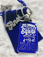 Load image into Gallery viewer, Zeta Phi Beta Official Vendor - Only The Finest - Keychain - Sorority Paraphernalia