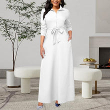 Load image into Gallery viewer, Plus Size White Order of the Eastern Star Maxi Dresses for Women