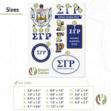 Load image into Gallery viewer, Sigma Gamma Rho Standard Sticker Sheet Decal Laptop Water Bottle Car (Full Sheet - Standard)