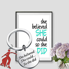 Load image into Gallery viewer, Sorority Jewelry She Could so She Did Keychain Gift Jewelry Greek Sorority (Sorority Keychain)