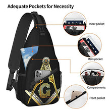 Load image into Gallery viewer, Master Masonic Outdoor Crossbody Shoulder Bag For Unisex Young Adult Hiking Sling Backpack