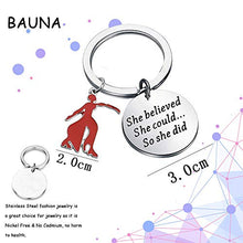 Load image into Gallery viewer, Sorority Jewelry She Could so She Did Keychain Gift Jewelry Greek Sorority (Sorority Keychain)