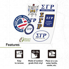 Load image into Gallery viewer, Sigma Gamma Rho Standard Sticker Sheet Decal Laptop Water Bottle Car (Full Sheet - Standard)