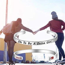Load image into Gallery viewer, Elephant Bracelet Oh To Be A Delta Girl Sorority Gift