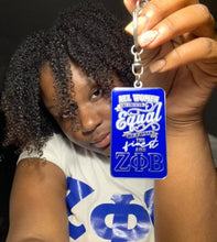 Load image into Gallery viewer, Zeta Phi Beta Official Vendor - Only The Finest - Keychain - Sorority Paraphernalia