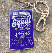 Load image into Gallery viewer, Zeta Phi Beta Official Vendor - Only The Finest - Keychain - Sorority Paraphernalia