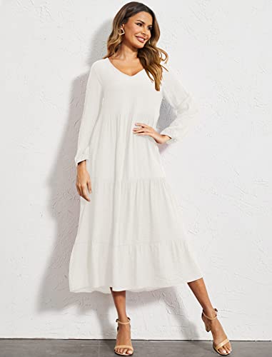 Women's Order of the Eastern Star White Dress Long Sleeve Maxi Dress w RITUALISTIC GIFTS Women's Order of the Eastern Star White Dress Long Sleeve Maxi Dress w RITUALISTIC GIFTS
