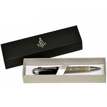 Load image into Gallery viewer, Blue Lodge Masonic Quality Heavy Weight Ballpoint Pen Gift Set
