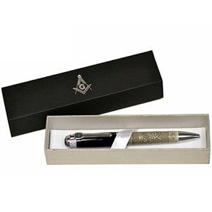 Blue Lodge Masonic Quality Heavy Weight Ballpoint Pen Gift Set