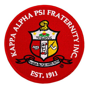 Kappa Alpha Psi Fraternity Seal Embroidered Appliqué Patch Sew or Iron On Greek Blazer Jacket Bag Nupe (Patch - Seal)