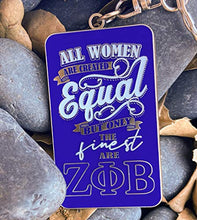 Load image into Gallery viewer, Zeta Phi Beta Official Vendor - Only The Finest - Keychain - Sorority Paraphernalia
