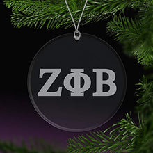 Load image into Gallery viewer, Zeta Phi Beta Official Vendor - Glass Ornament - Sorority Paraphernalia
