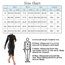 Load image into Gallery viewer, Elegant Women Sequin Long Sleeve Tassel Bodycon Midi Dress Party Evening Gown Formal Dress Black
