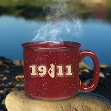 Load image into Gallery viewer, Kappa Alpha Psi Official Vendor - 15 oz Campfire Mug - 1911 Classic Greek Letters - Fraternity Paraphernalia
